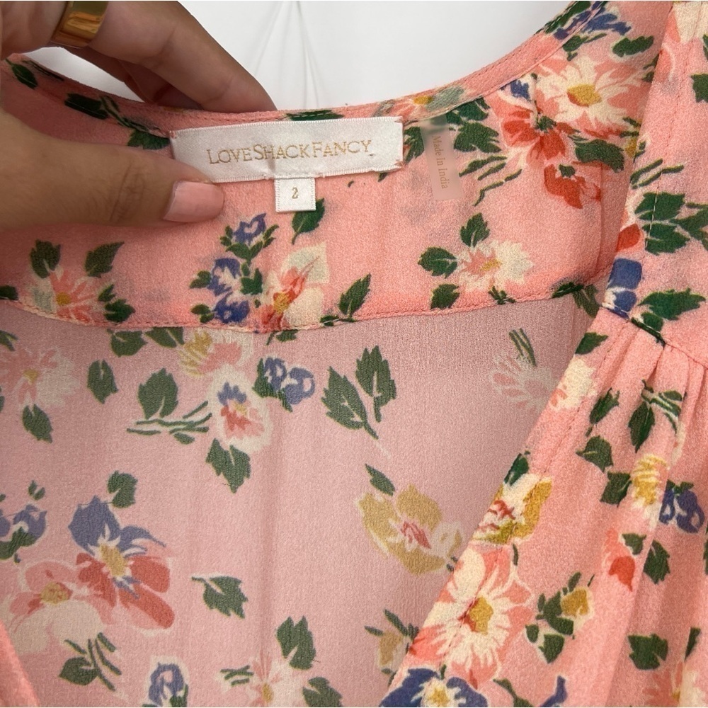 Clemence Dress in Sunset Pink
LoveShackFancy size 2 silk dress in Sunset Pink - Picture 9 of 14